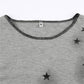 Vintage Star Long Sleeve Crop Top