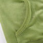 Grünes Vintage Samt Trainingsanzug Set mit Reißverschluss und Kapuze