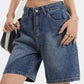 Blaue Vintage Denim Bermuda Shorts