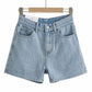 LUKE!!! Basic Washed Denim Shorts / Basic Washed Denim Shorts