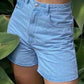 LUKE!!! Basic Washed Denim Shorts / Basic Washed Denim Shorts