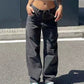 Basic straight leg boyfriend jeans with medium waist