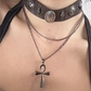 Punk Gothic Cross Choker Necklace