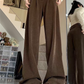 Plain vintage baggy boyfriend pants made of corduroy