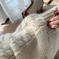 Oversized cable knit jumper